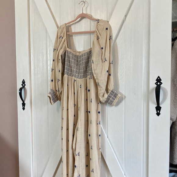 Free People NWT Dahillia Embroiderd Jumpsuit - Picture 2 of 10